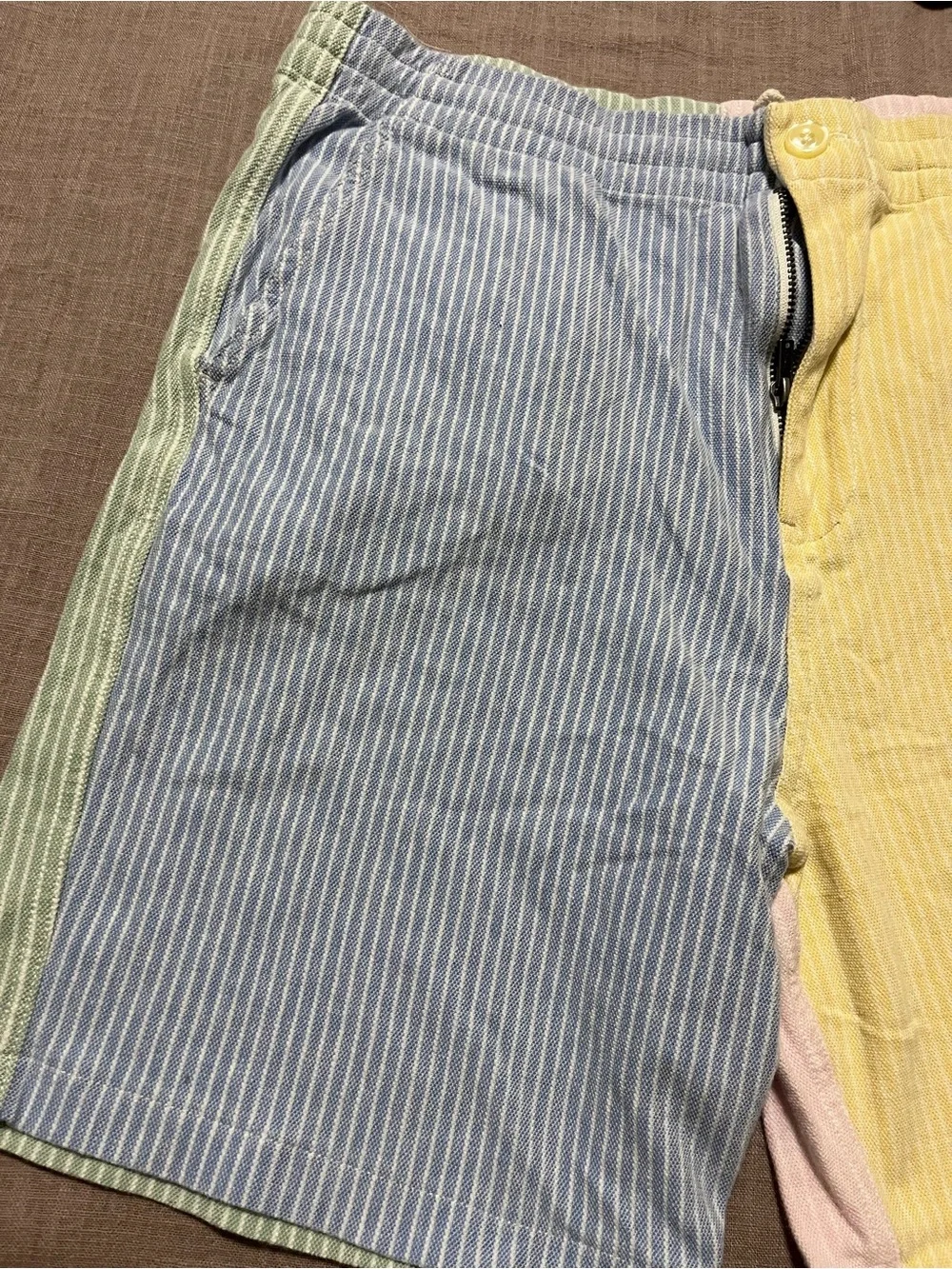 Polo Ralph Lauren Colorblock Seersucker Shorts Kids Large 14/16 Summer Preppy